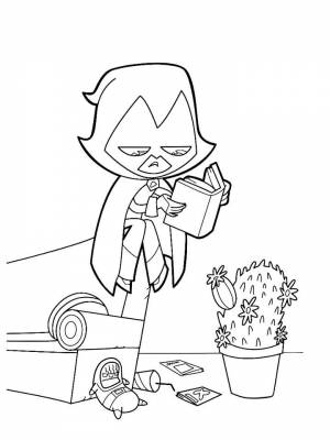 Раскраска Юные Титаны  в формате  для девочек