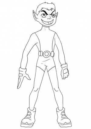 Раскраски робин, Раскраска Робин юный титан юные титаны