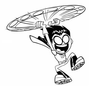 Раскраски Юные Титаны