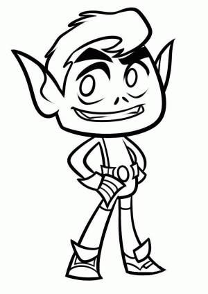 Раскраски Юные Титаны