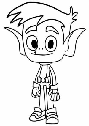 Раскраска Милый Бист Бой