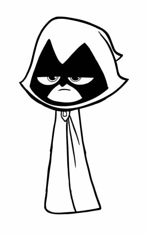 Юные титаны раскраска