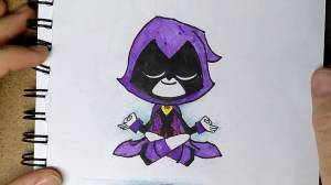 Как нарисовать Рэйвен Юные Титаны, вперёд! How to Draw Raven from Teen Titans Go!