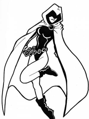 Раскраски Юные Титаны   в формате