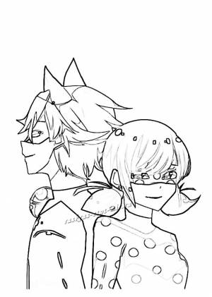 Раскраски Леди Баг и Супер Кот