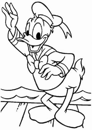 Young Donald Duck Coloring Pages