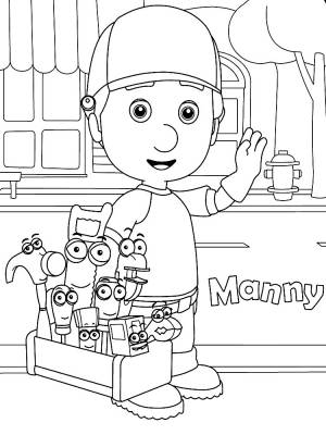 Рисуем и разукрашиваем Умельца Мэнни