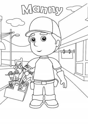 Умелец мэнни раскраска