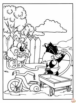 Бесплатные раскраски Looney Tunes