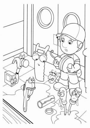 Раскраски Умелец Мэнни