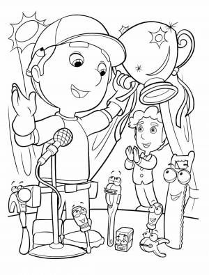 Раскраски Умелец Мэнни