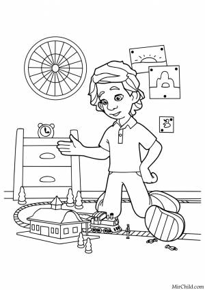 Винтик раскраска