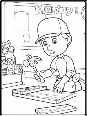 Умелец мэнни раскраска