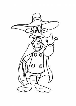 Раскраски Черный плащ  и  онлайн