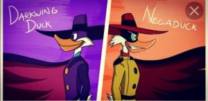 черный плащ дрейк маллард Darkwing duck Drayke Mallard анти плащ Negaduck