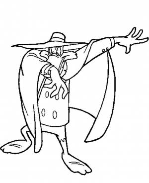 Раскраска Черный Плащ