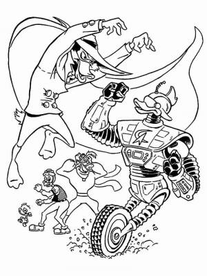 Раскраски Черный Плащ