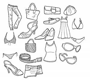 Раскраски Раскраска Летная одежда Одежда