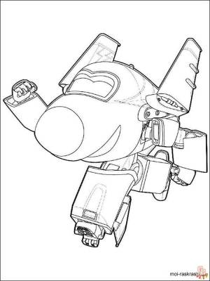 Милые раскраски Super Wings для детей