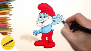How to Draw Papa Smurf