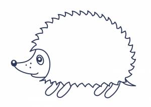 Раскраски Ежик онлайн  и  в формате