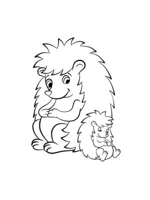 Раскраски Ёжик