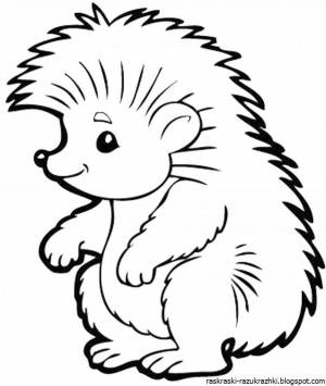 Раскраски Ежик для детей