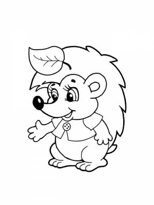 Раскраски Ёжик   в формате