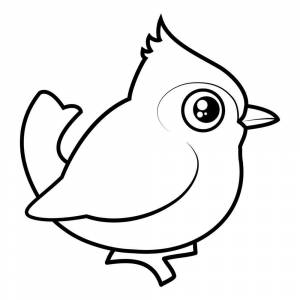 Раскраска Синица