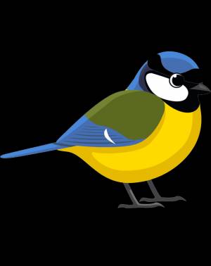 Раскраска синица