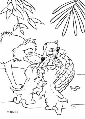 Pаскраска Книга джунглей 130250