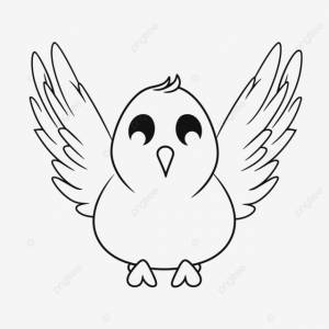 рисунок  раскраски птиц с крыльями набросок эскиза вектор PNG , рисунок птицы, рисунок крыла, рисунок кольца PNG картинки и пнг рисунок для й загрузки