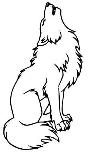 Волк воет на Луну