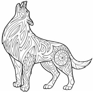 раскраски волков »  2