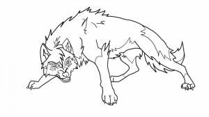 Злой волк раскраска для детей