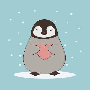 Мультяшные пингвины для срисовки