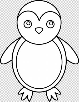 Рисунок пингвина Антарктиды, раскраски из мультфильмов Пингвин, белый, позвоночный, монохромный png