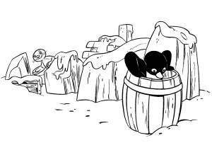 Раскраска пингвин