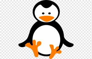 Рисунок маленького пингвина, Маленький пингвин с, стикер, птица, без роялти png