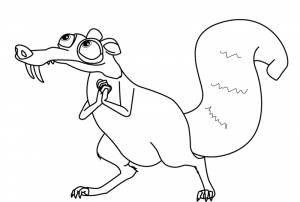 Как нарисовать белку из мультфильма Ледниковый период