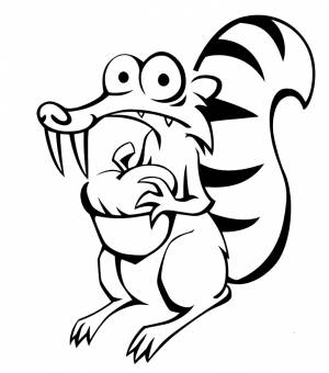 Раскраска Скрэт