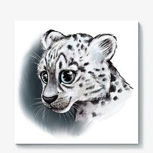 Холст «Ирбис Снежный барс»