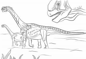 Раскраски с динозаврами jurassic world