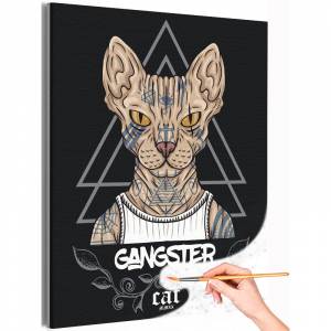 AAAA-C0800 Кот сфинкс Кошки Животные Котики Раскраска картина по номерам на холсте недорого