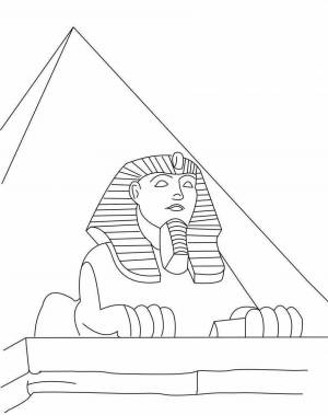 Раскраски Сфинкс египет