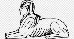 Великий Сфинкс Гизы Древний Египет Великая Пирамида Гизы, другие, белый, млекопитающее, лицо png