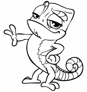 Ящерица хамелеон