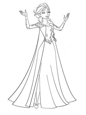 Раскраски Эльза