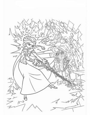 Раскраска Холодное Сердце