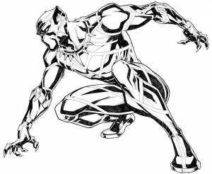 Sleek and Powerful Black Panther Artwork